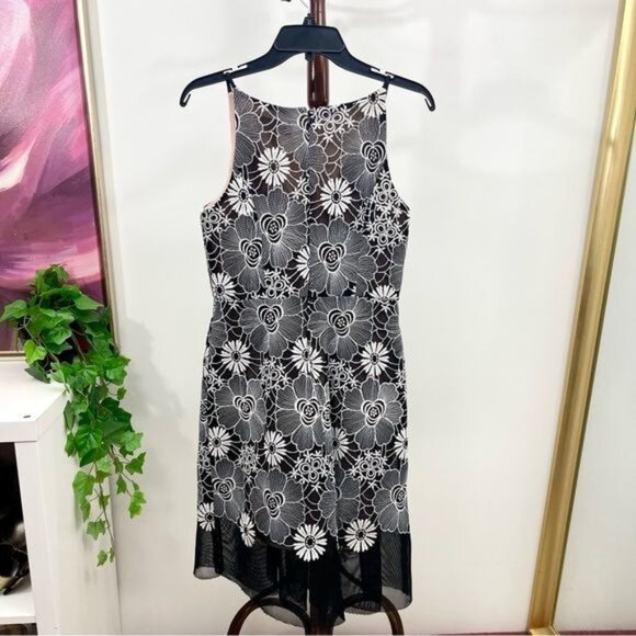 Belle Badgley Mischka Cocktail Fit & Flare Sleeveless Mini Dress 2 - Picture 6 of 10